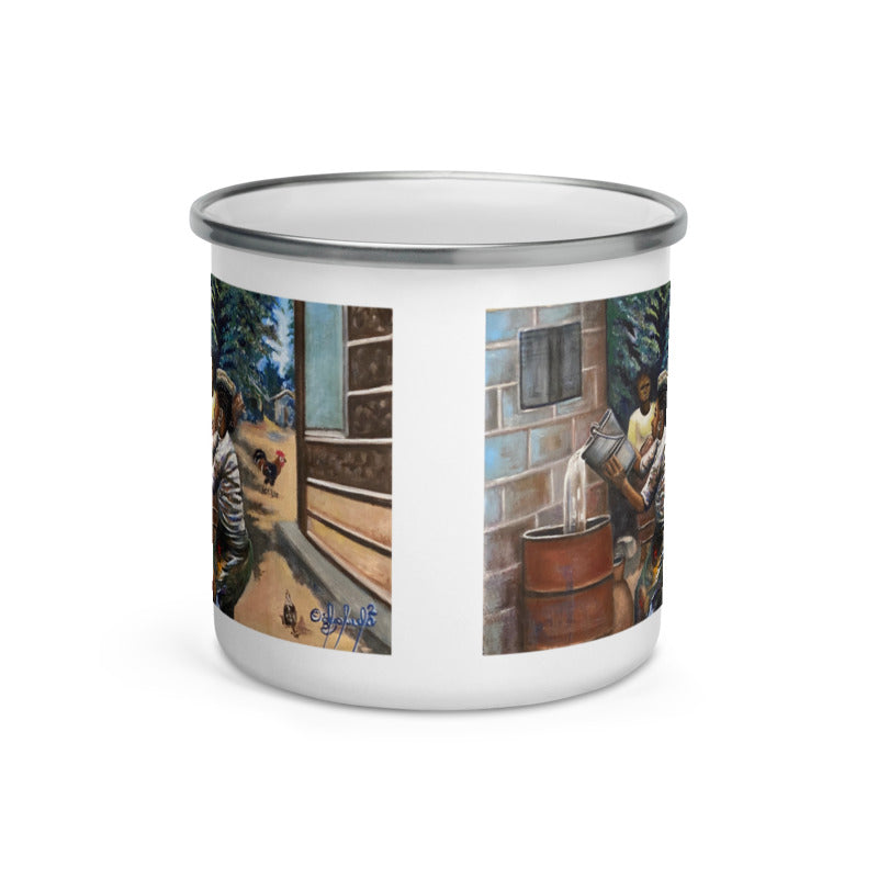 Native Chores Fetching And Storing Water Art Print Enamel Mug