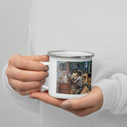 Native Chores Fetching And Storing Water Art Print Enamel Mug