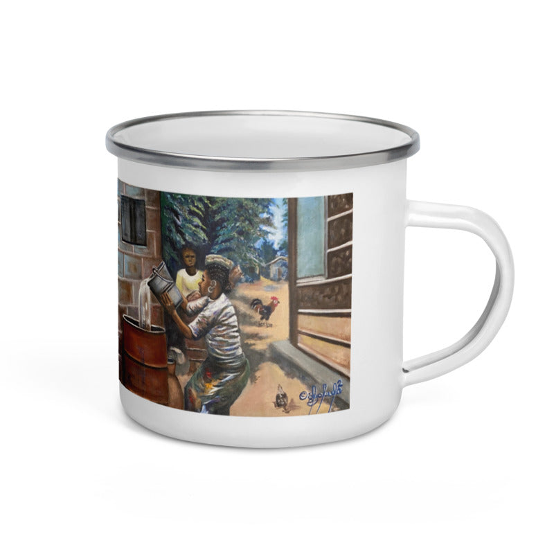 Native Chores Fetching And Storing Water Art Print Enamel Mug