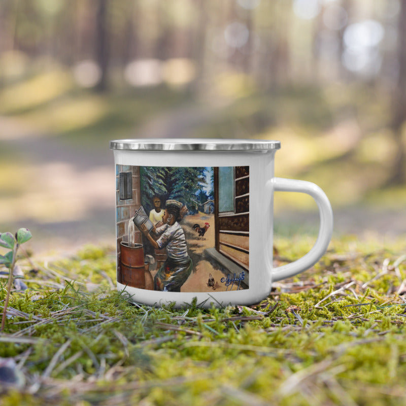 Native Chores Fetching And Storing Water Art Print Enamel Mug