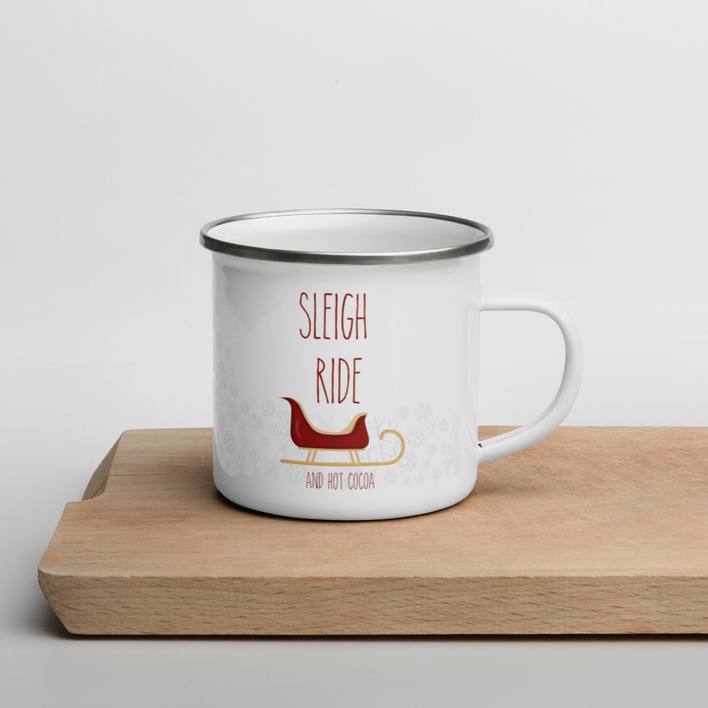 Sleigh Ride Enamel Mug