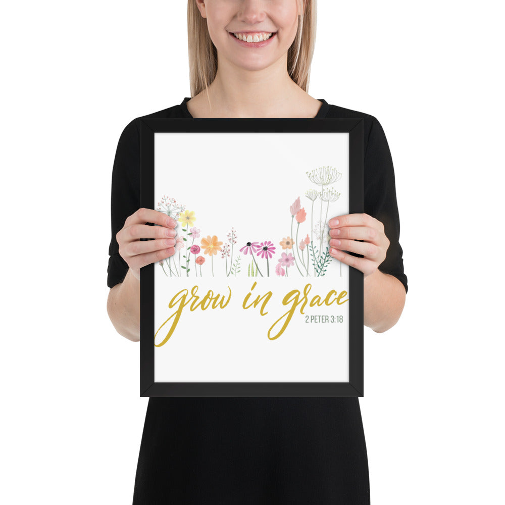 Grow In Grace Framed poster 2 Peter 3:18