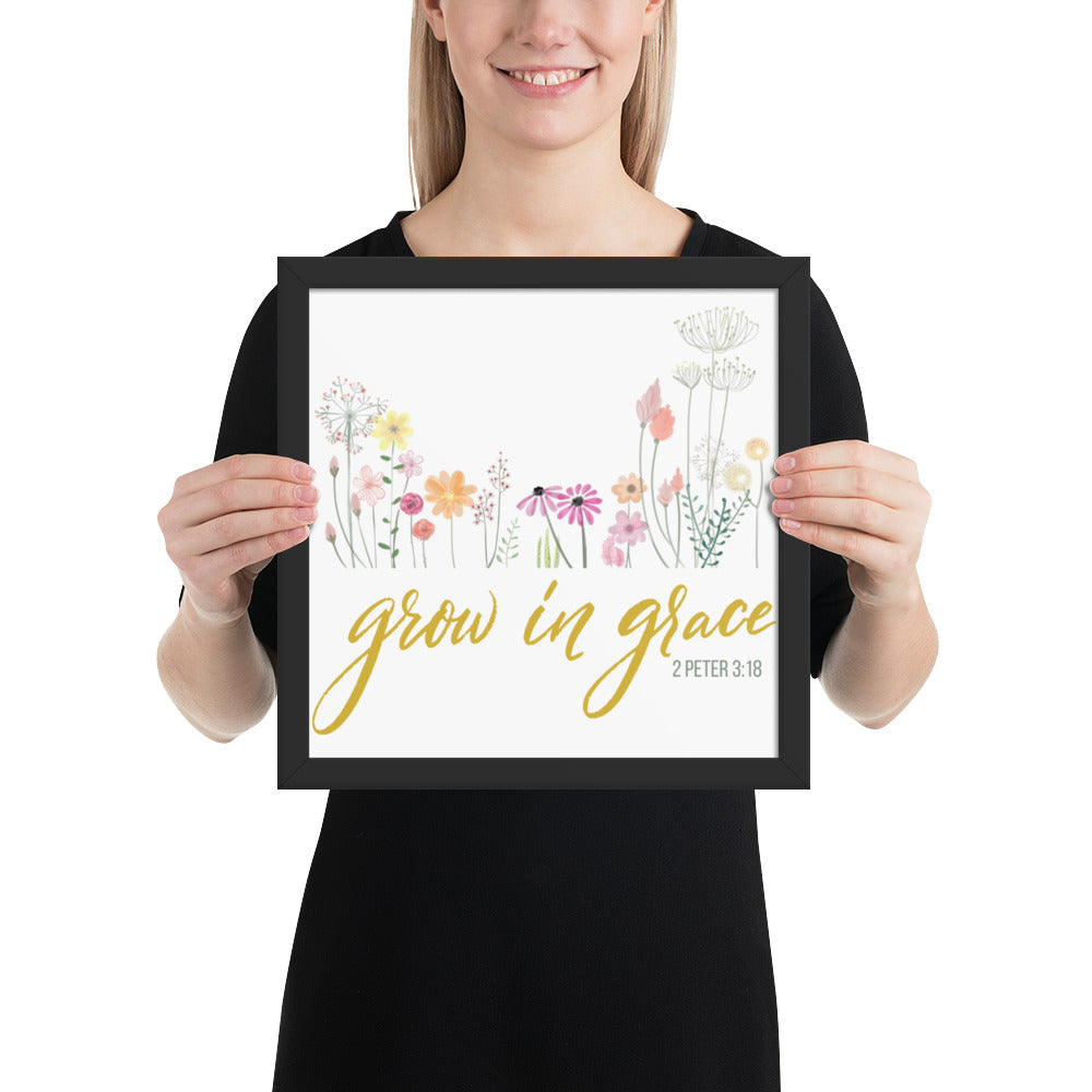 Grow In Grace Framed poster 2 Peter 3:18