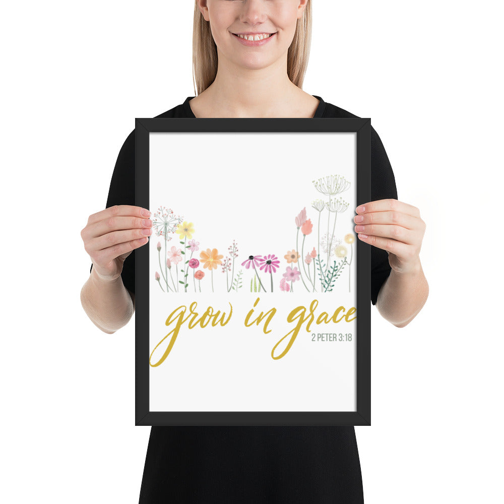 Grow In Grace Framed poster 2 Peter 3:18