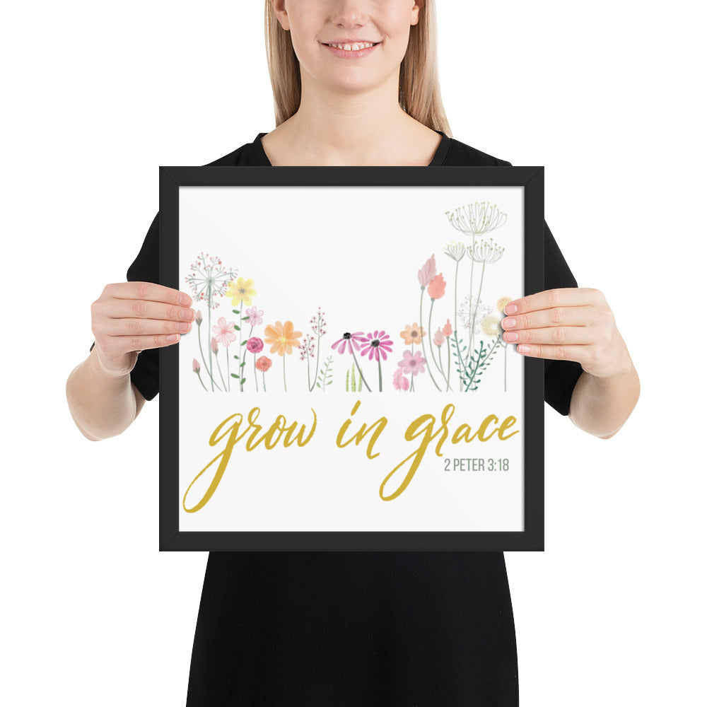 Grow In Grace Framed poster 2 Peter 3:18