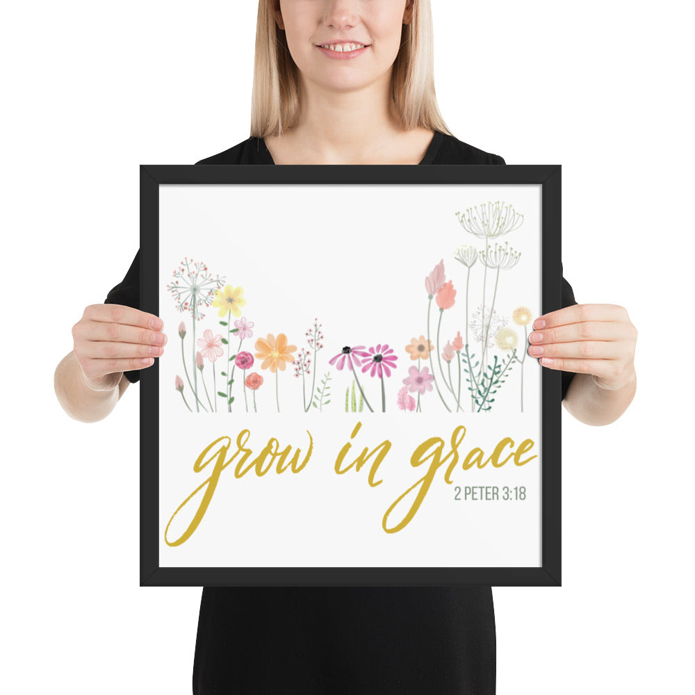 Grow In Grace Framed poster 2 Peter 3:18