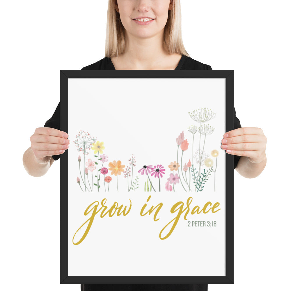 Grow In Grace Framed poster 2 Peter 3:18