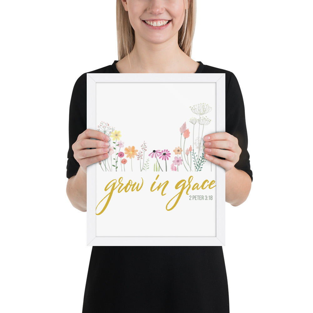 Grow In Grace Framed poster 2 Peter 3:18