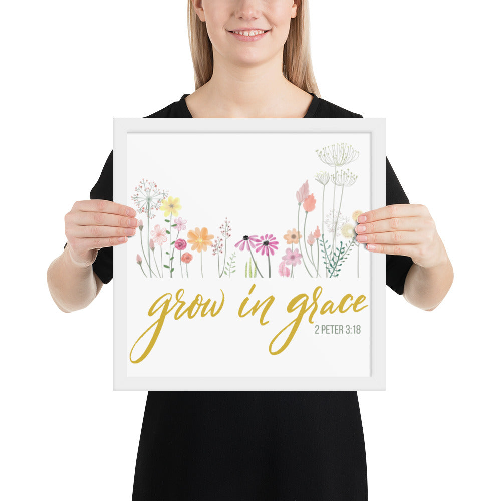 Grow In Grace Framed poster 2 Peter 3:18