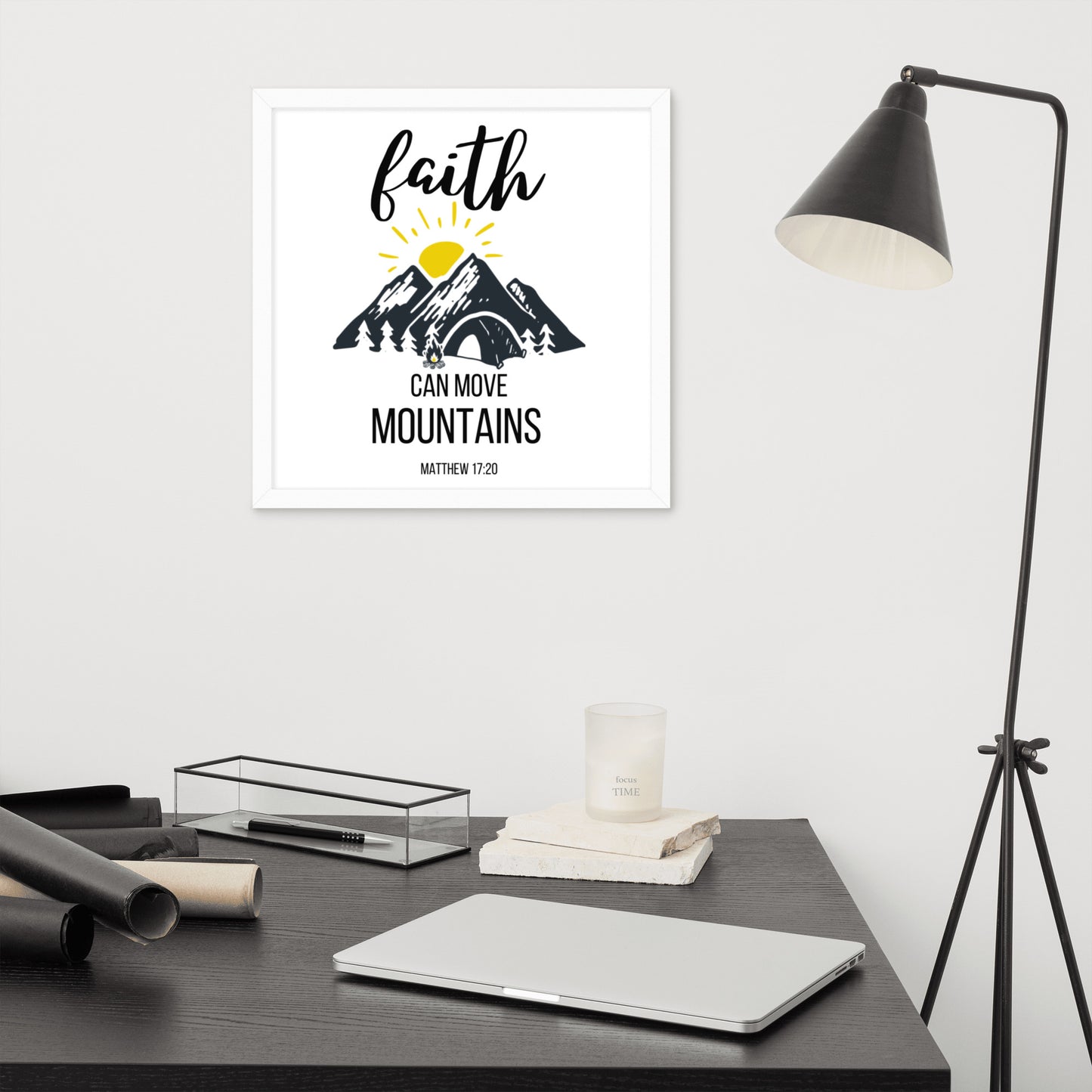 Faith Can Move Mountains Framed poster