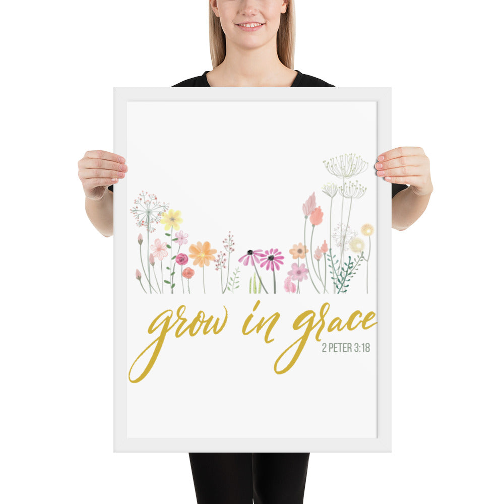 Grow In Grace Framed poster 2 Peter 3:18