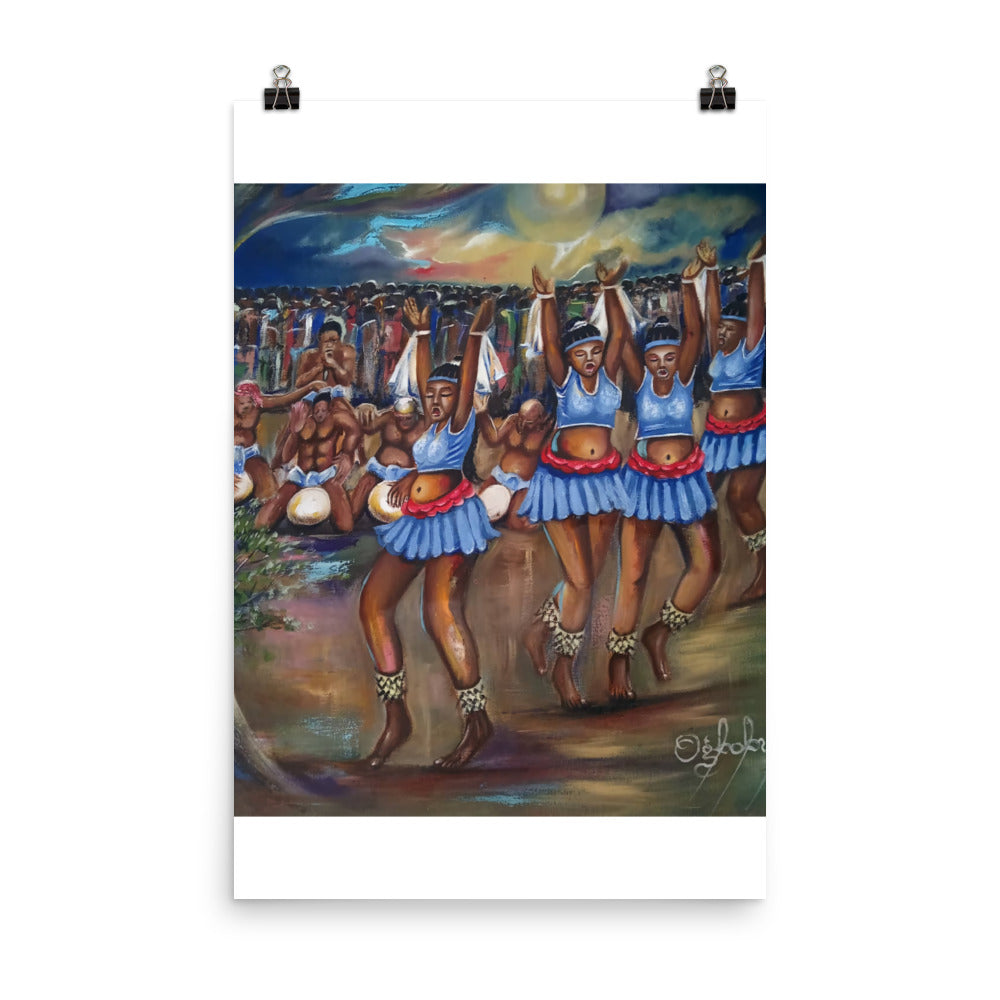 Poster Print of Oil Painting 'Africa'