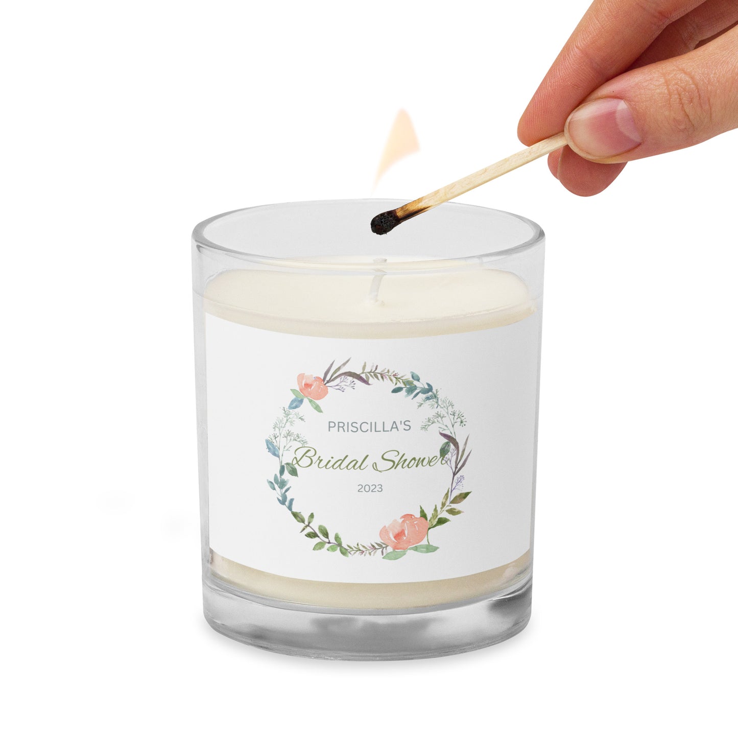 Personalised Bridal Shower Candle