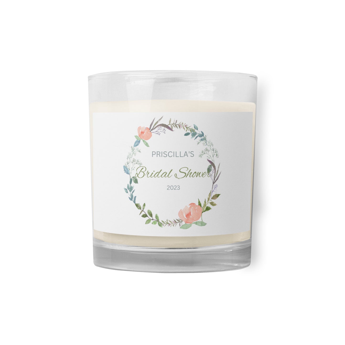 Personalised Bridal Shower Candle