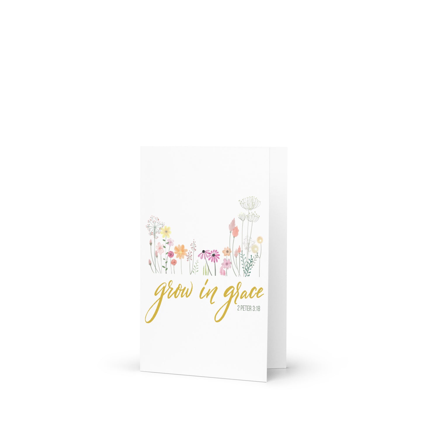 Grow In Grace Greeting card