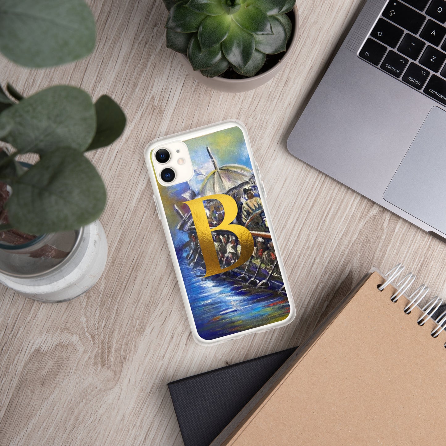 Monogram Art Print iPhone Case