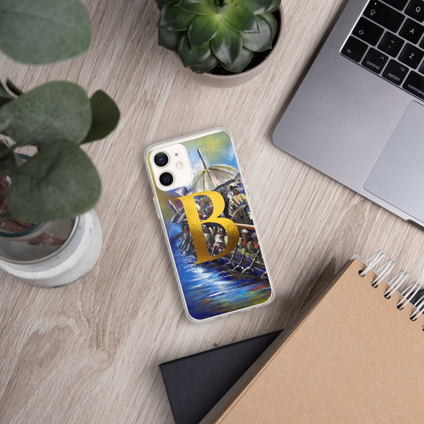 Monogram Art Print iPhone Case