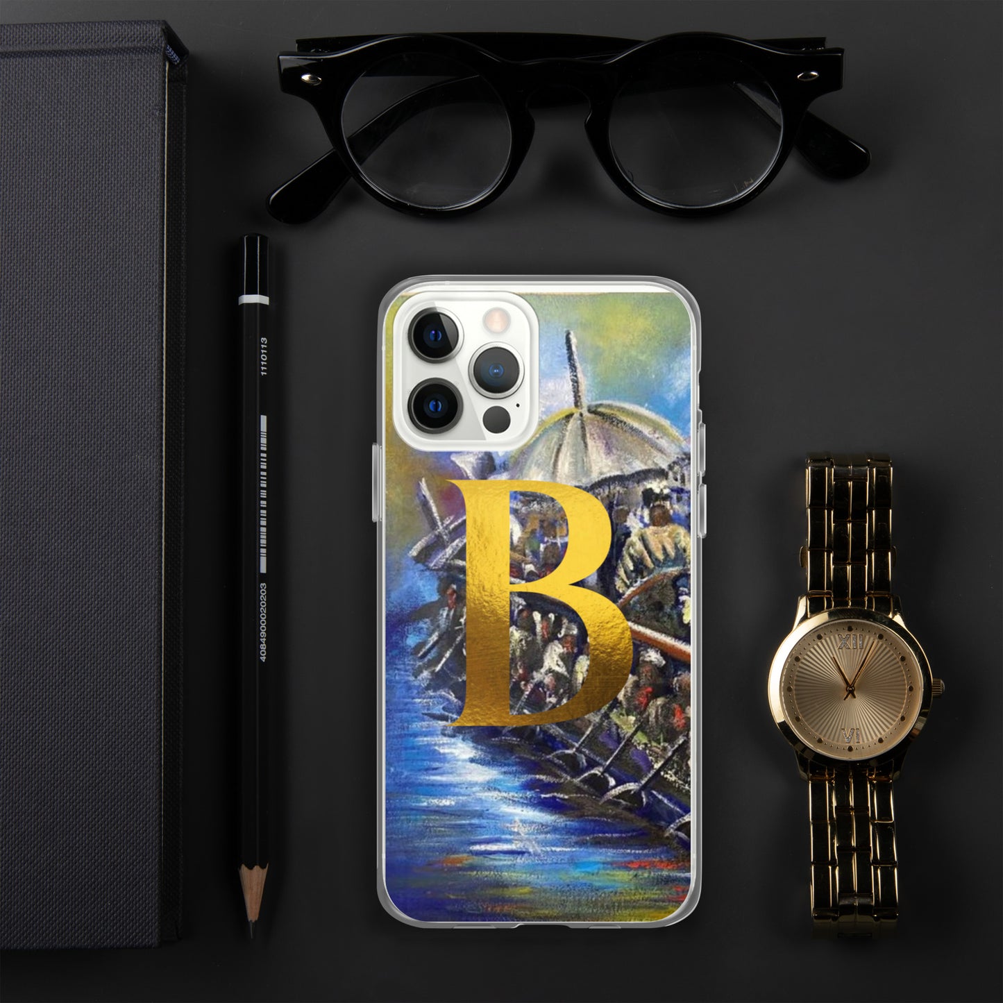 Monogram Art Print iPhone Case