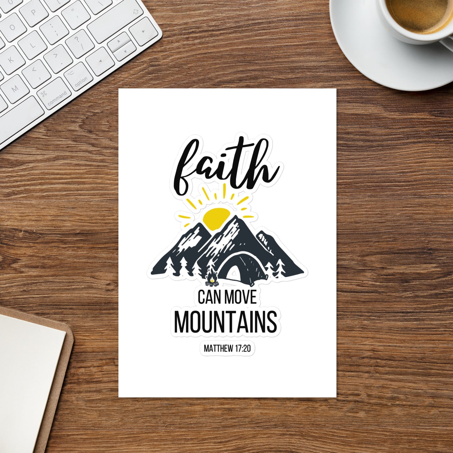 Faith Can Move Mountains Sticker sheet