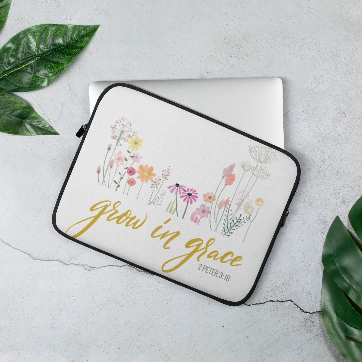 Grow In Grace Laptop Sleeve