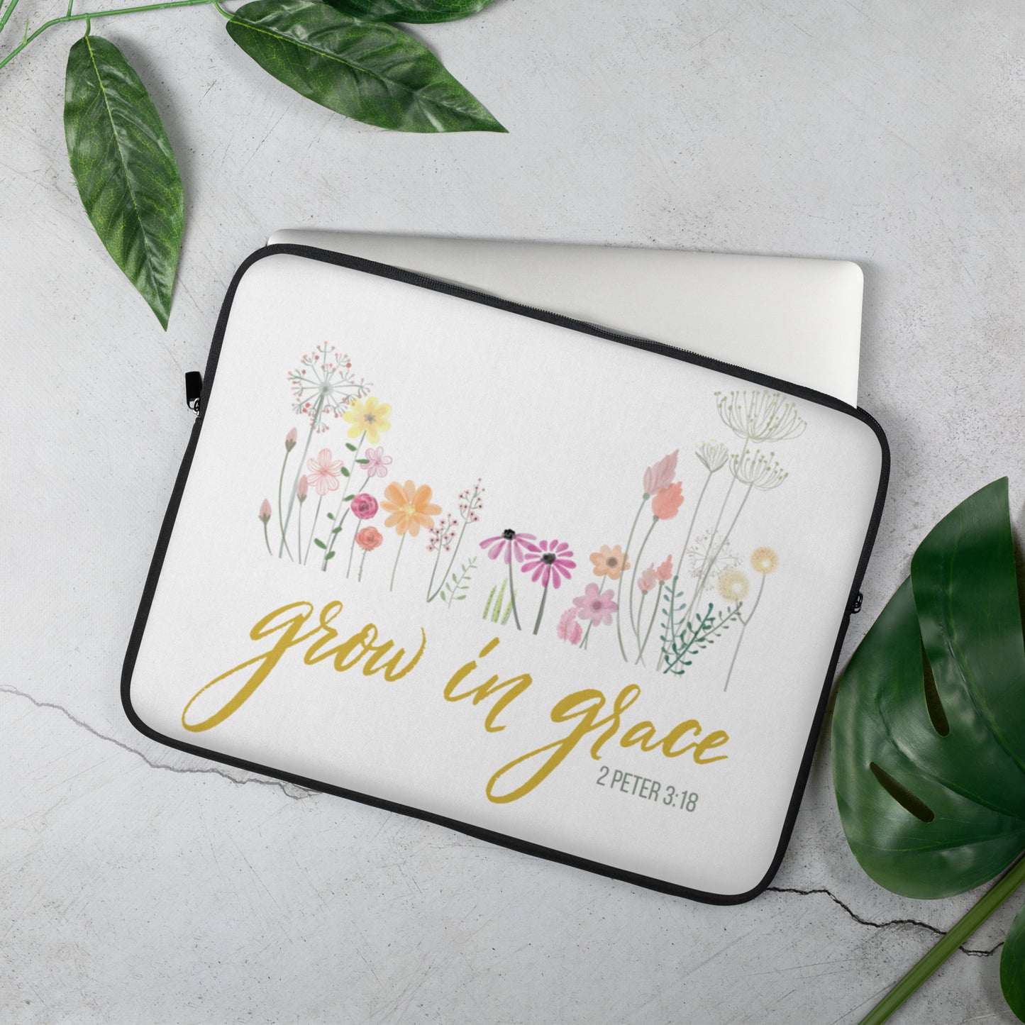 Grow In Grace Laptop Sleeve