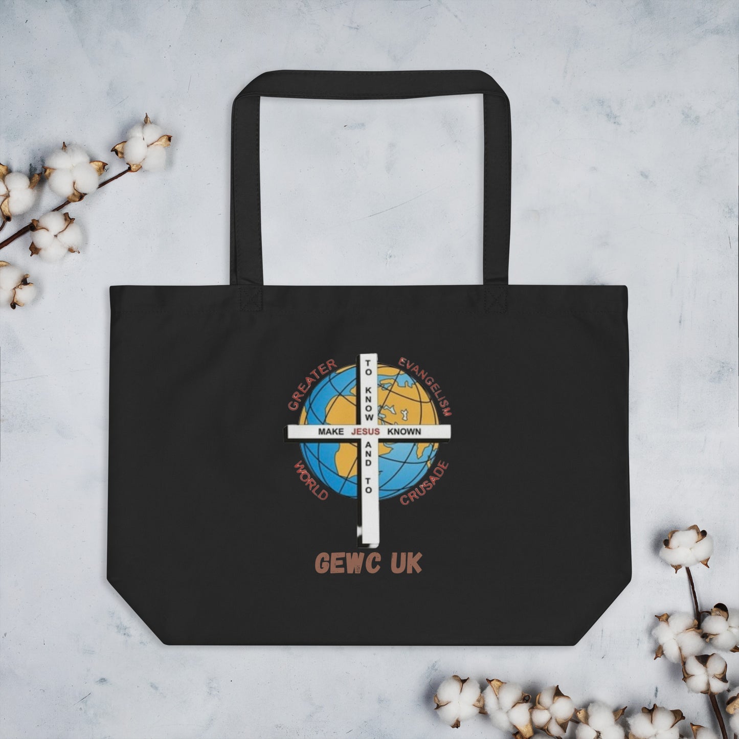 GEWC UK Large organic tote bag