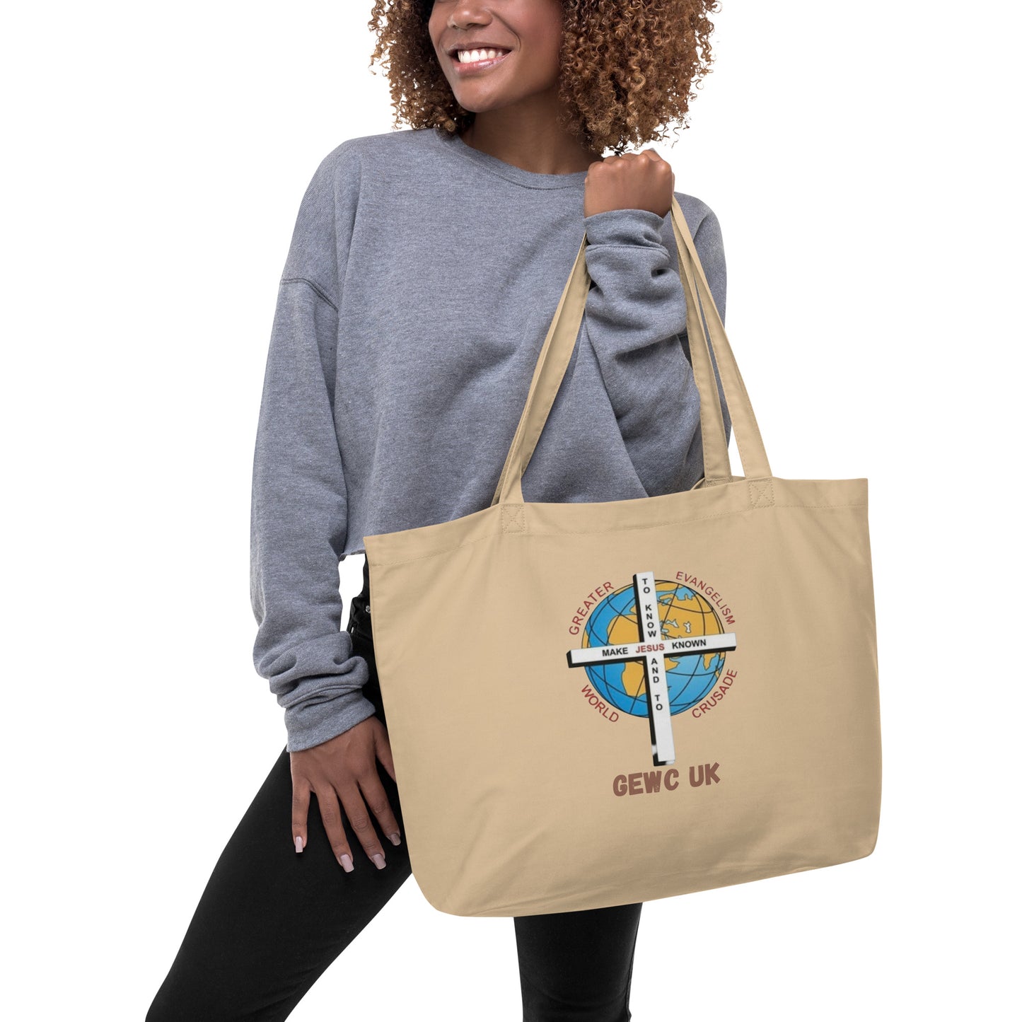GEWC UK Large organic tote bag