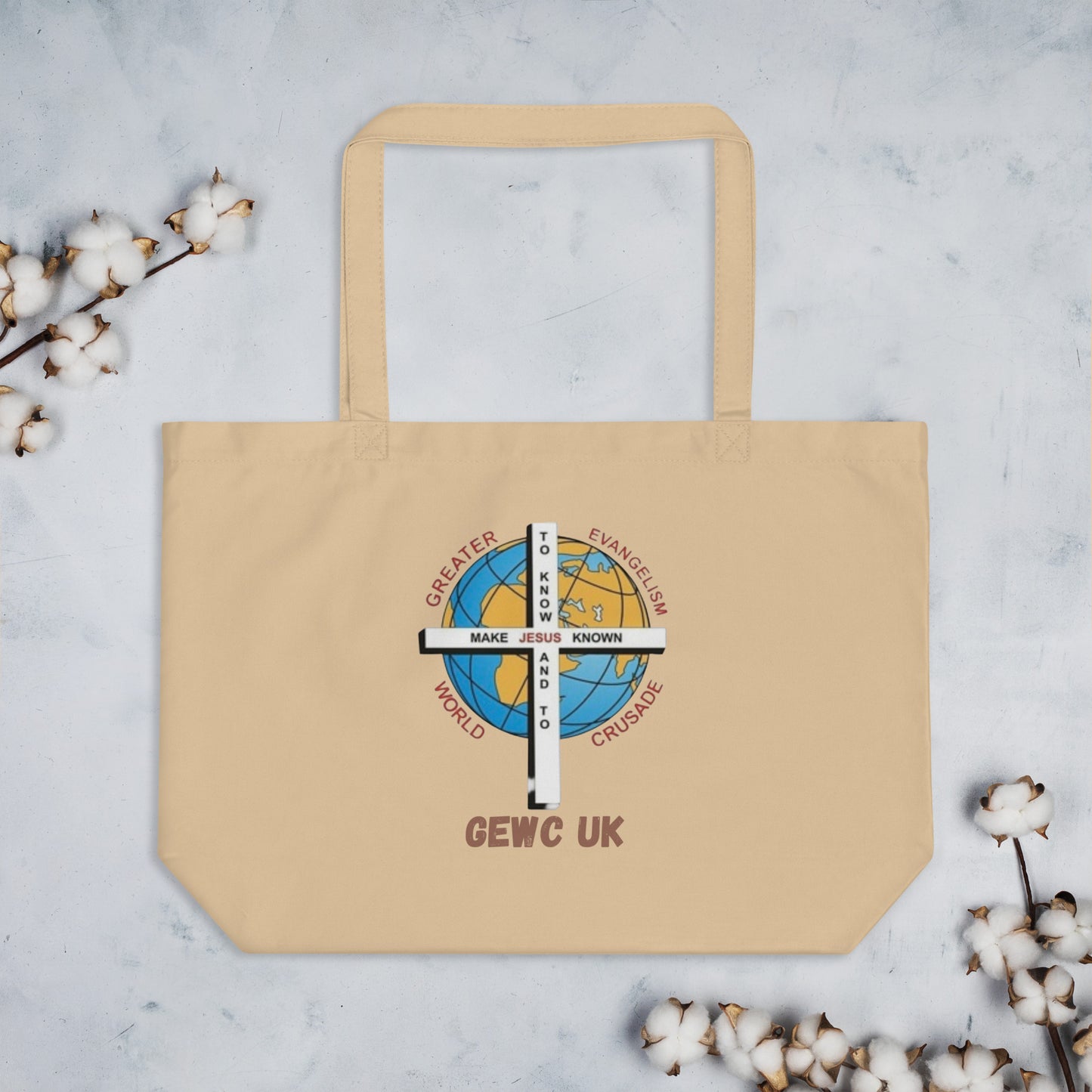 GEWC UK Large organic tote bag