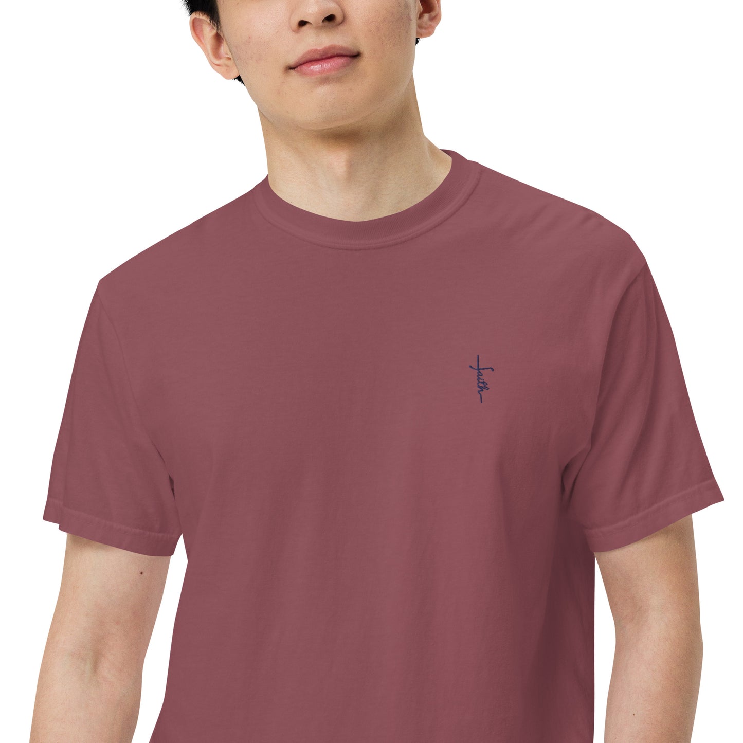 Faith Men’s garment-dyed heavyweight t-shirt