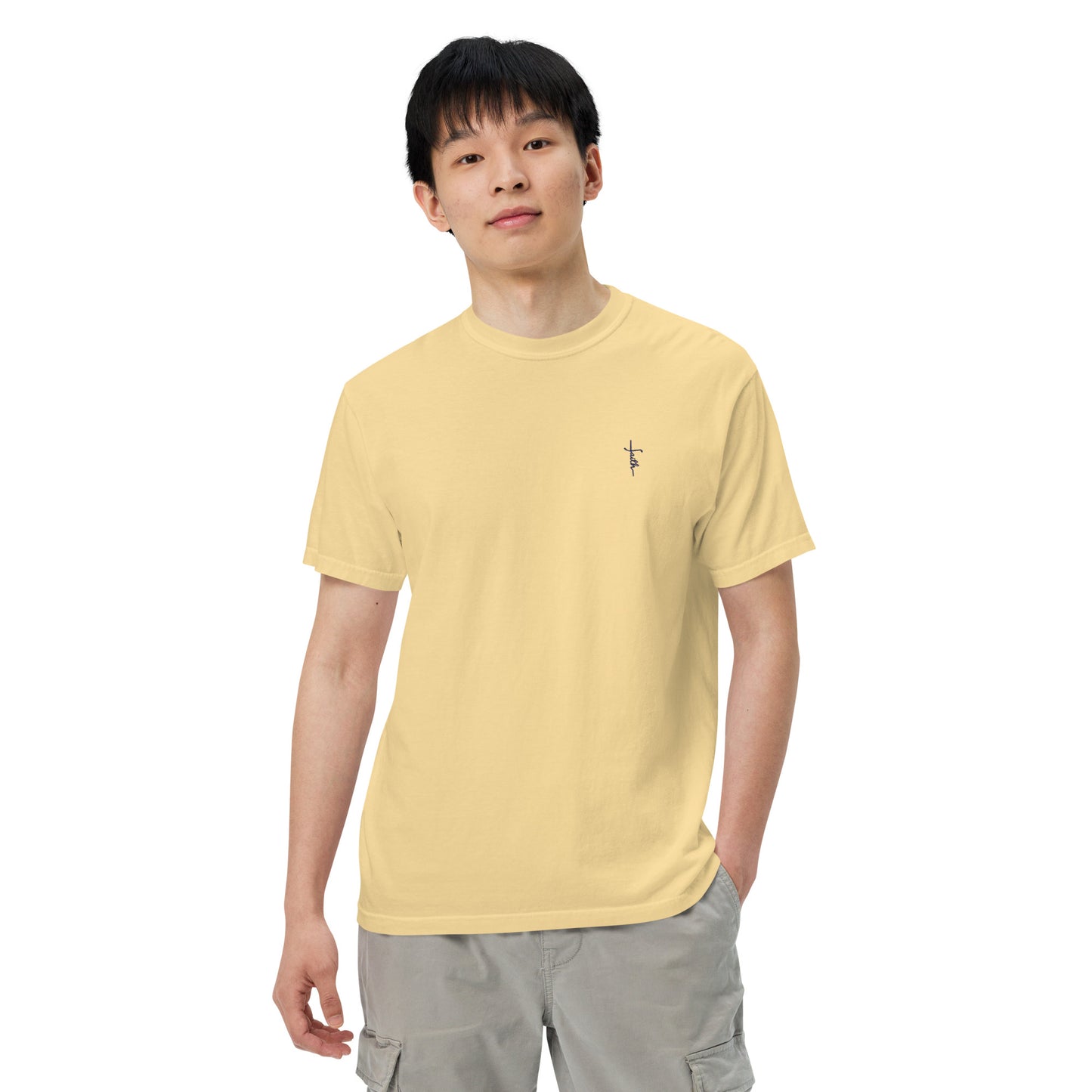 Faith Men’s garment-dyed heavyweight t-shirt