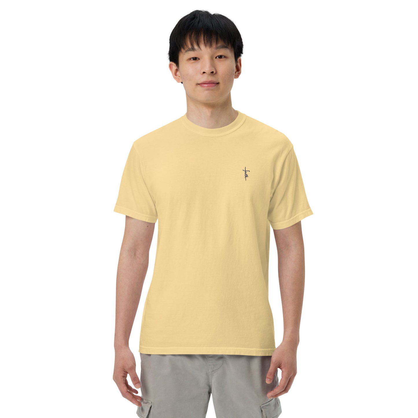 Faith Men’s garment-dyed heavyweight t-shirt