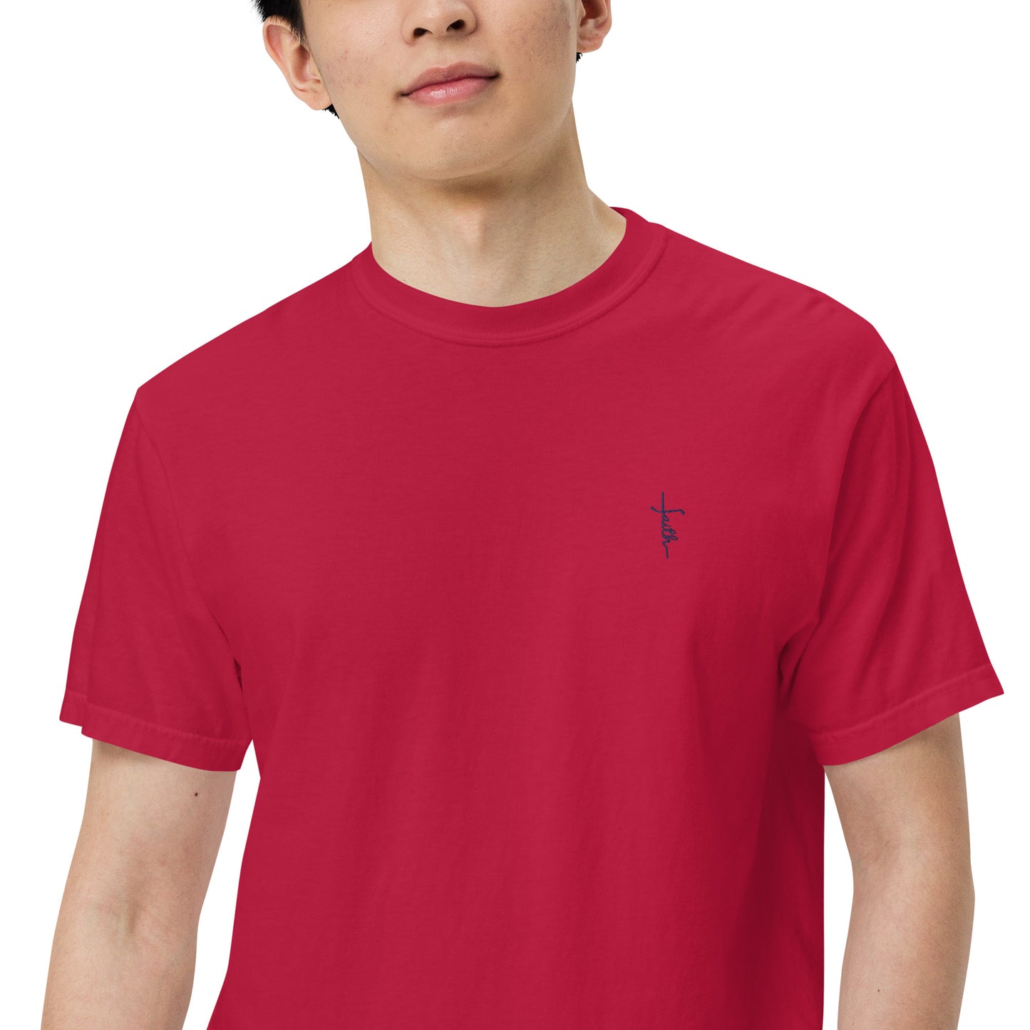 Faith Men’s garment-dyed heavyweight t-shirt