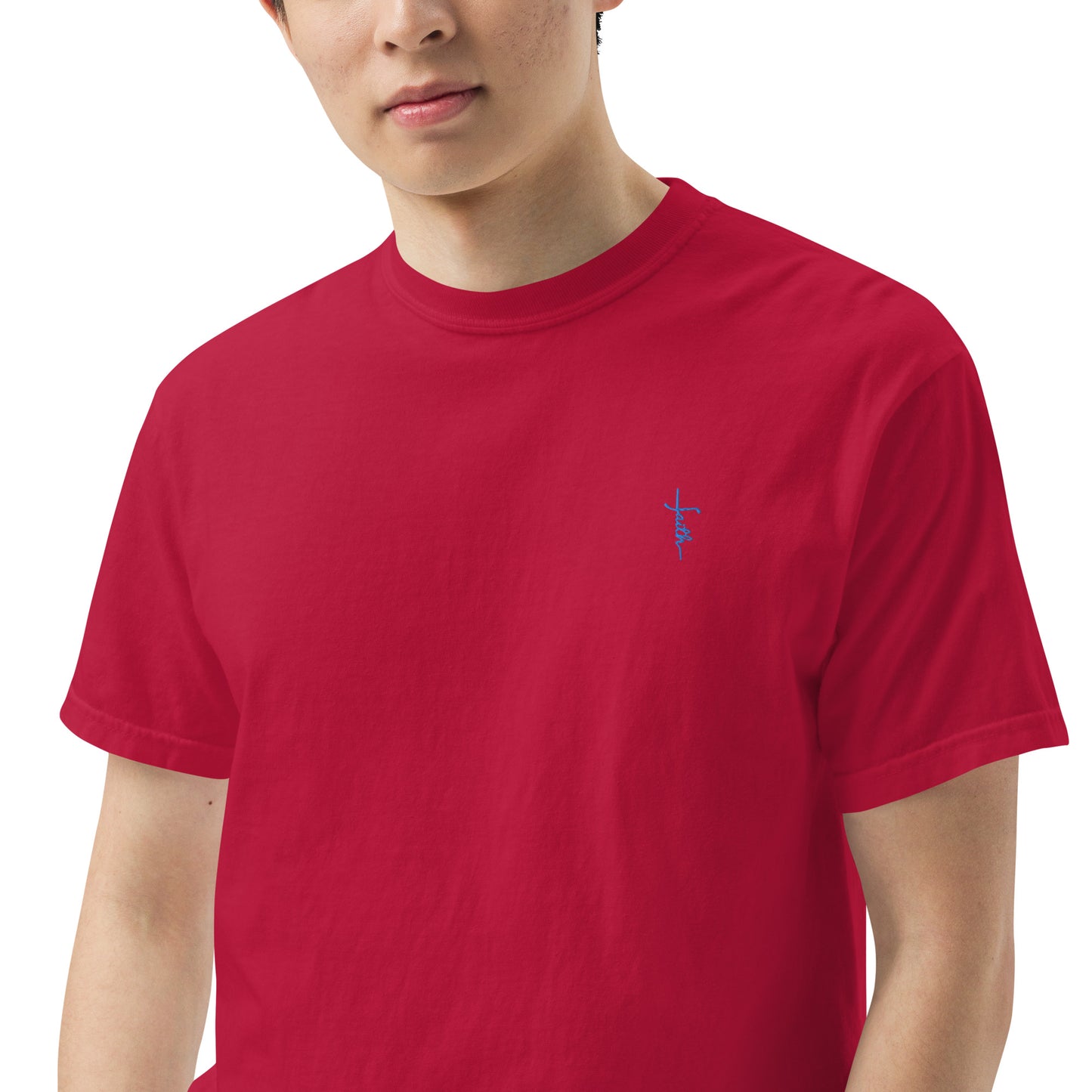 Faith Men’s garment-dyed heavyweight t-shirt