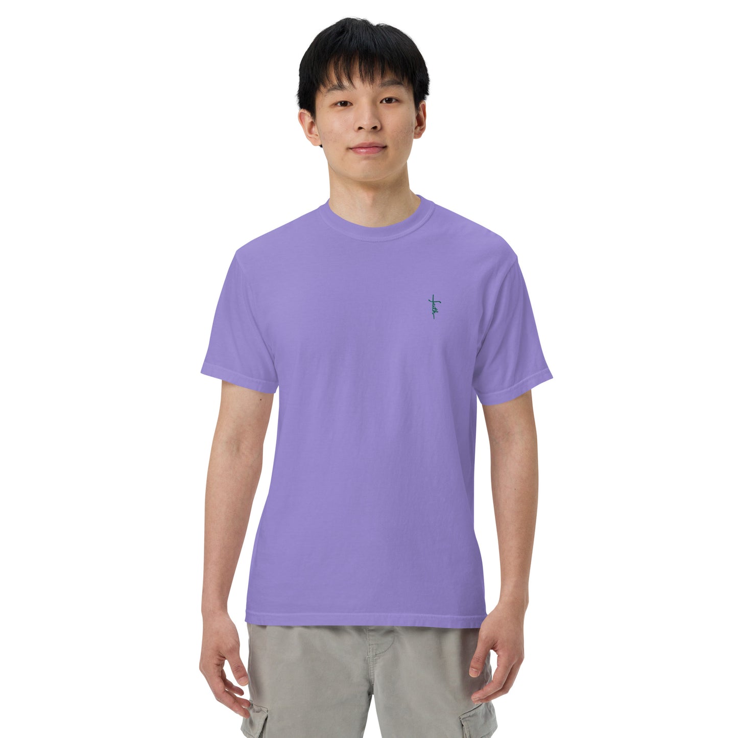 Faith Men’s garment-dyed heavyweight t-shirt