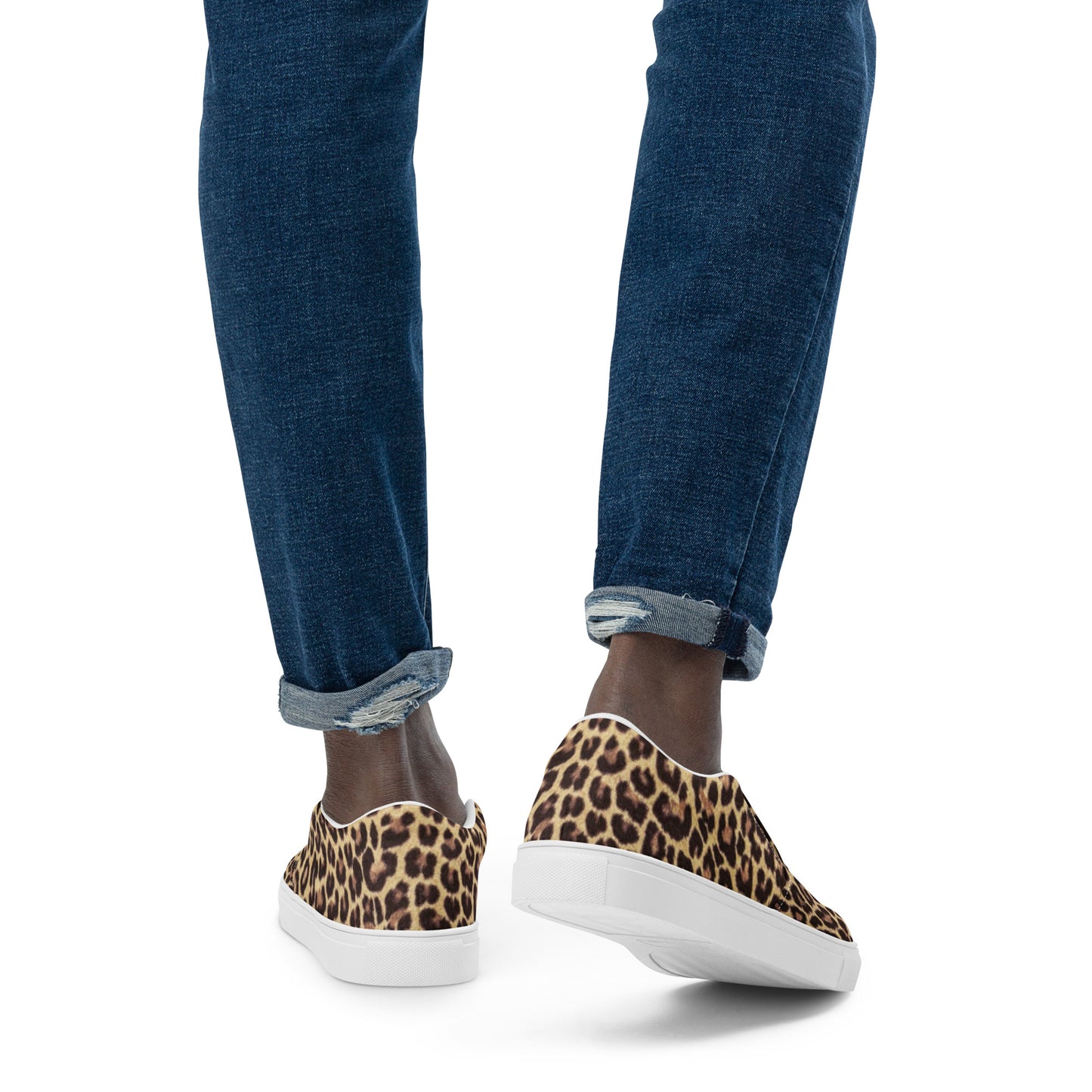 Leopard Men’s Slip-On Canvas Shoes