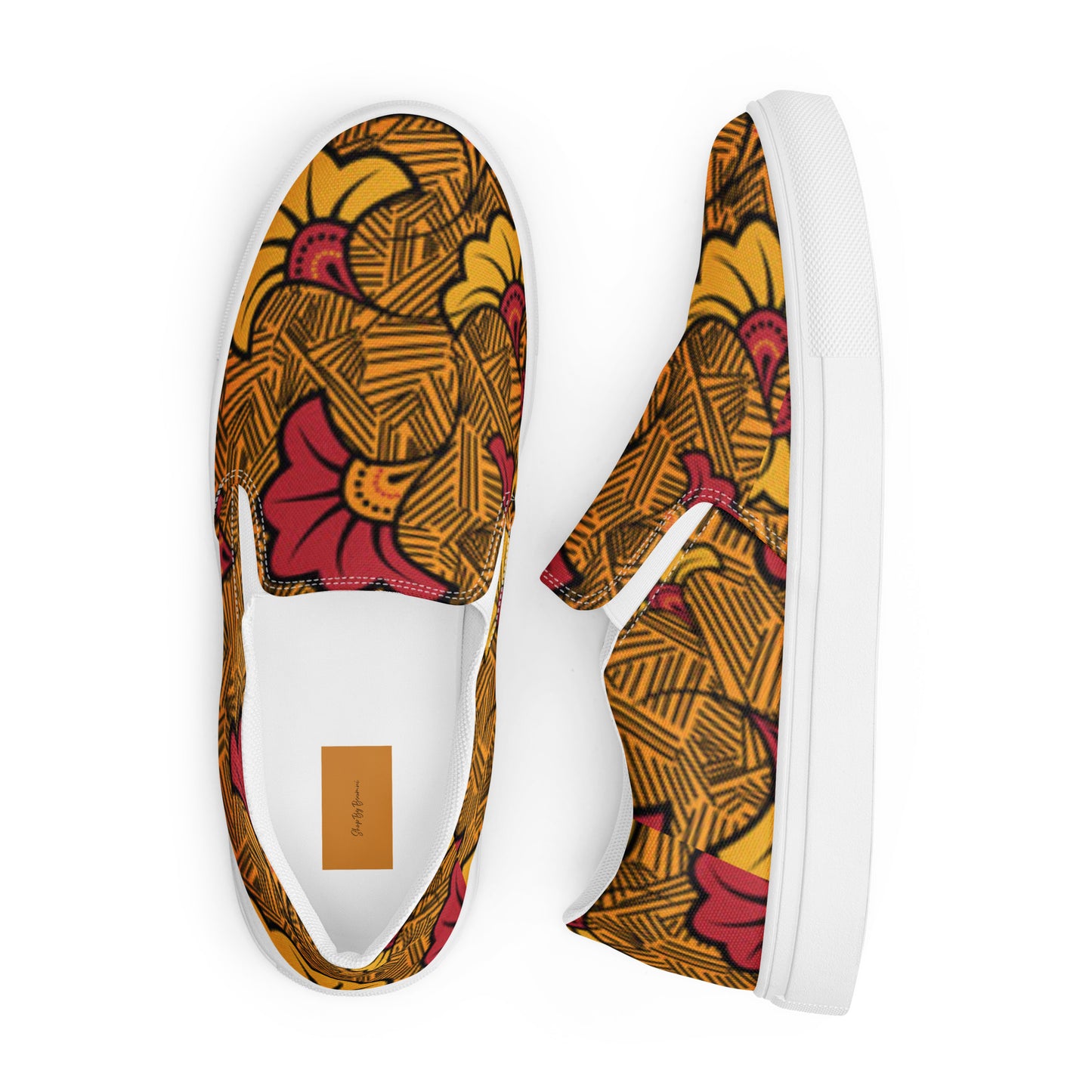 Ankara Men’s Slip-On Canvas Shoes