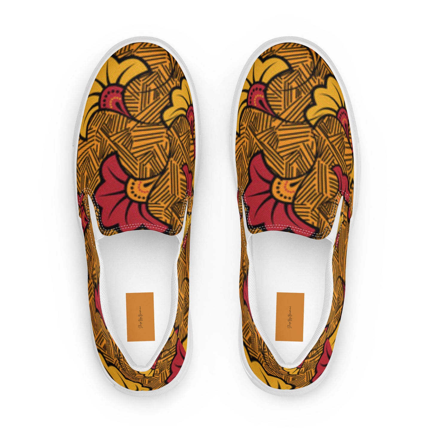 Ankara Men’s Slip-On Canvas Shoes