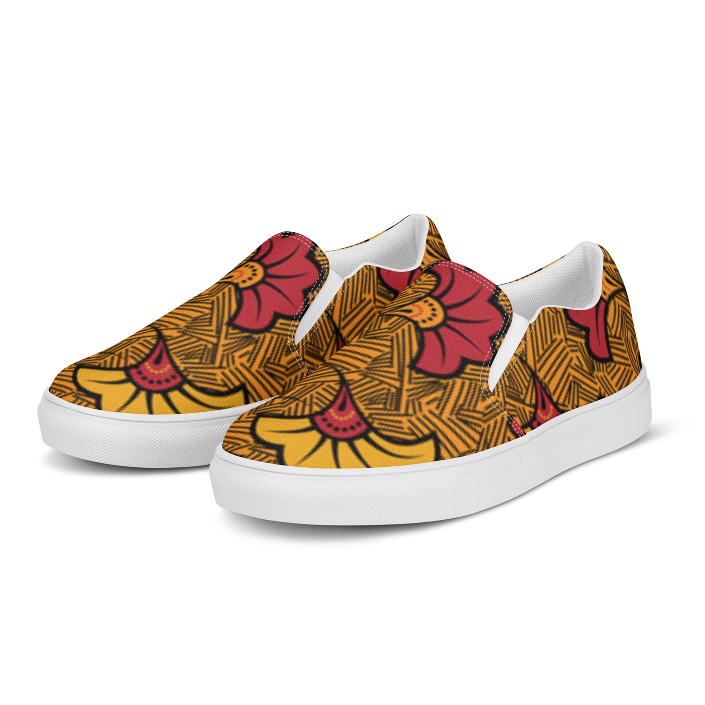 Ankara Men’s Slip-On Canvas Shoes