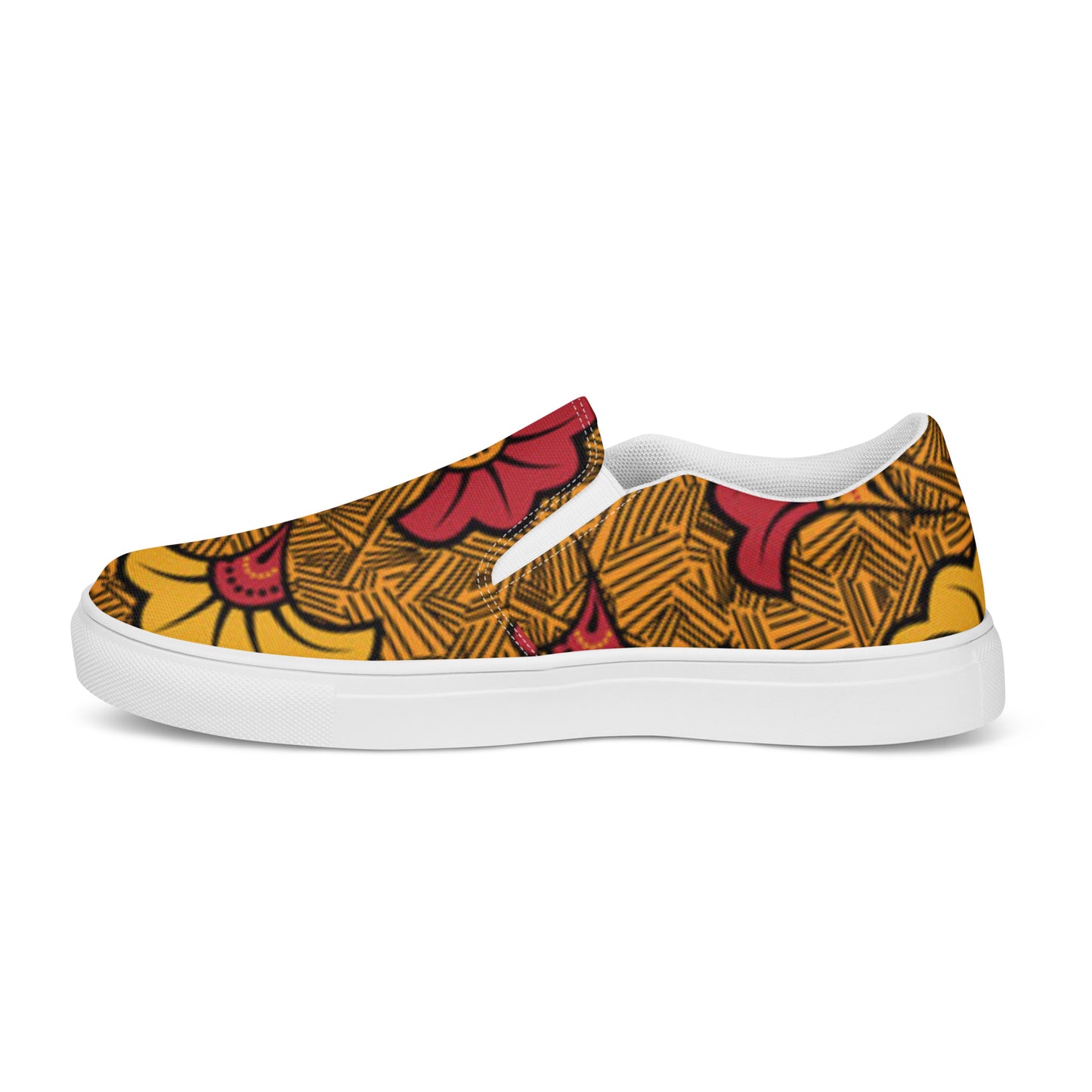 Ankara Men’s Slip-On Canvas Shoes