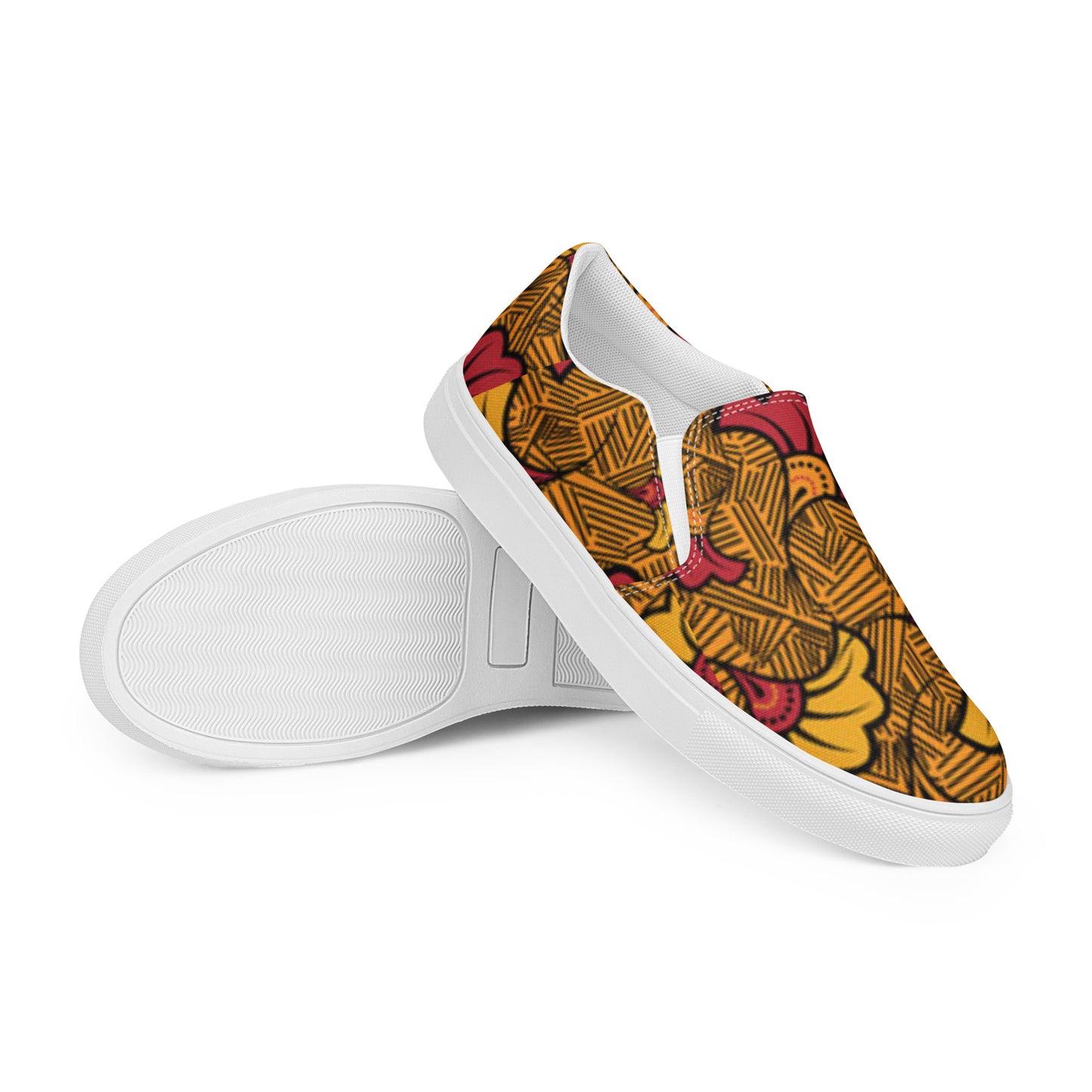 Ankara Men’s Slip-On Canvas Shoes