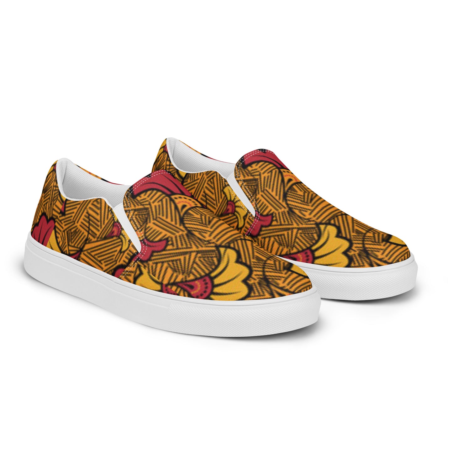 Ankara Men’s Slip-On Canvas Shoes