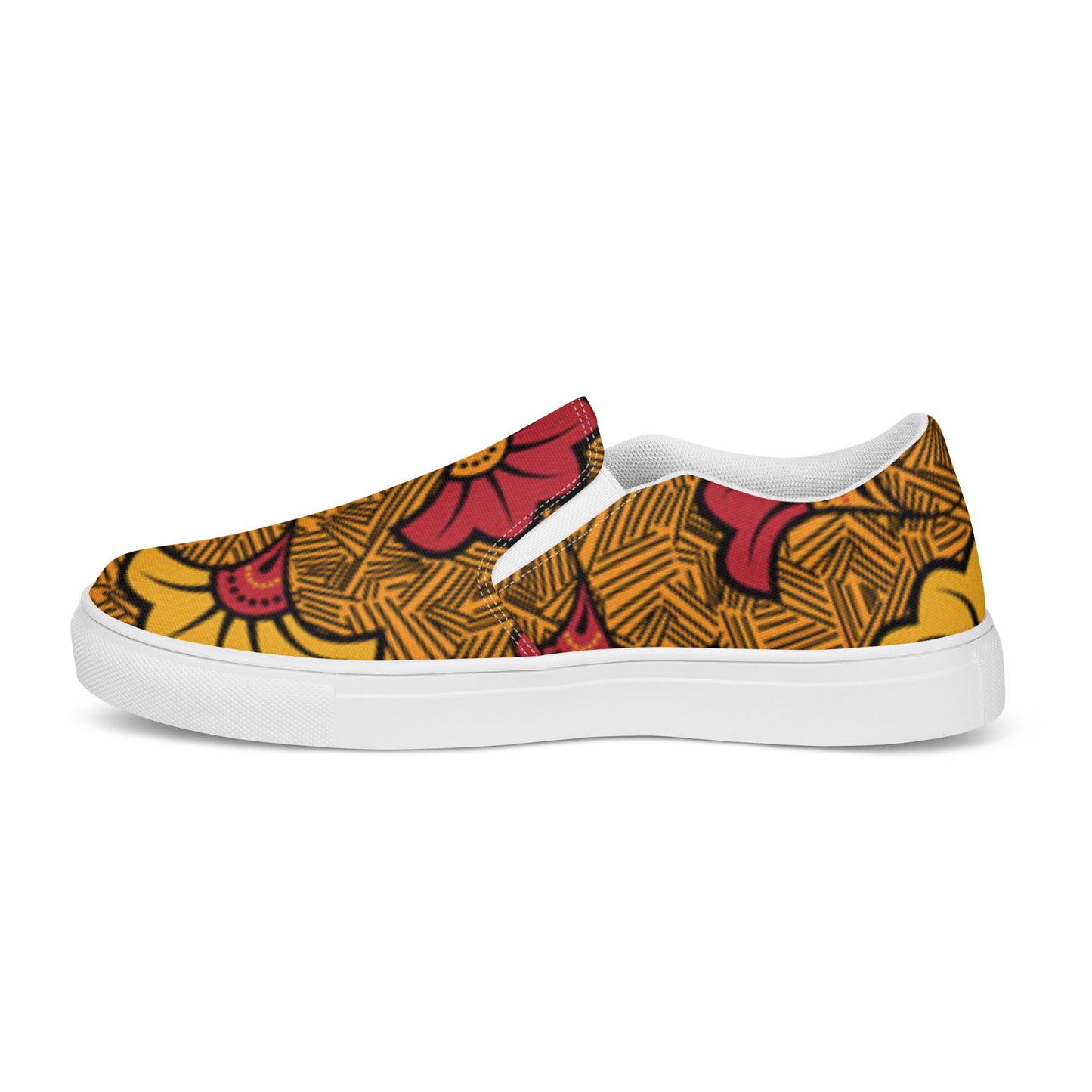 Ankara Men’s Slip-On Canvas Shoes