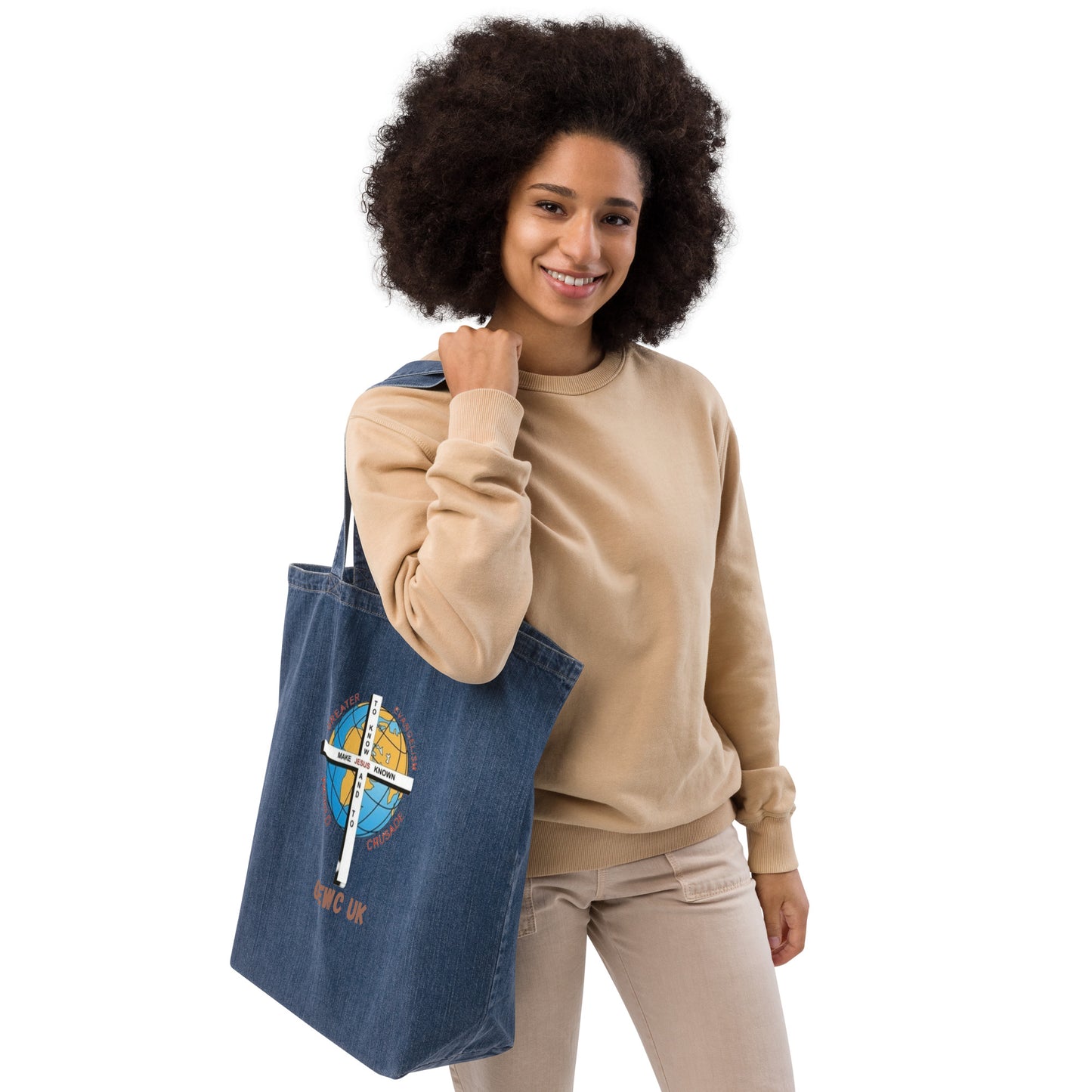 GEWC UK Organic Denim Tote Bag