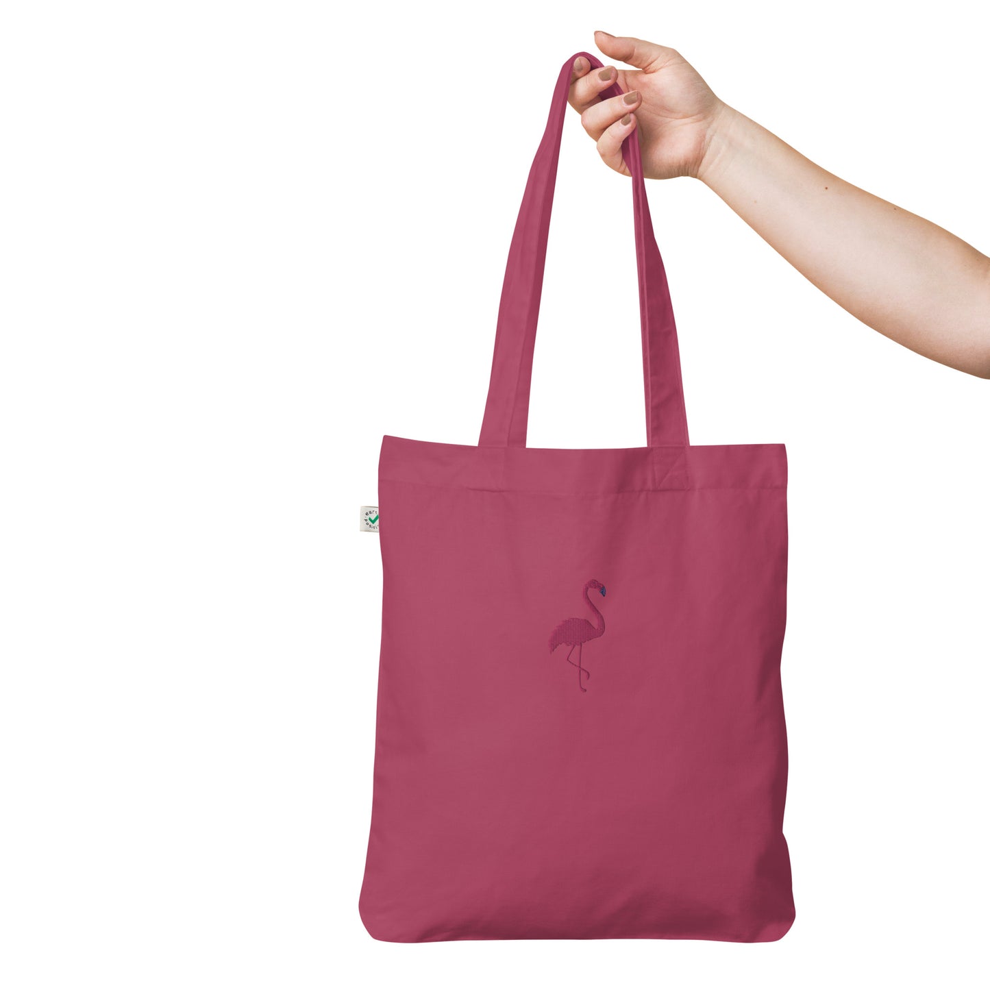 Flamingo Embroidered Tote Bag