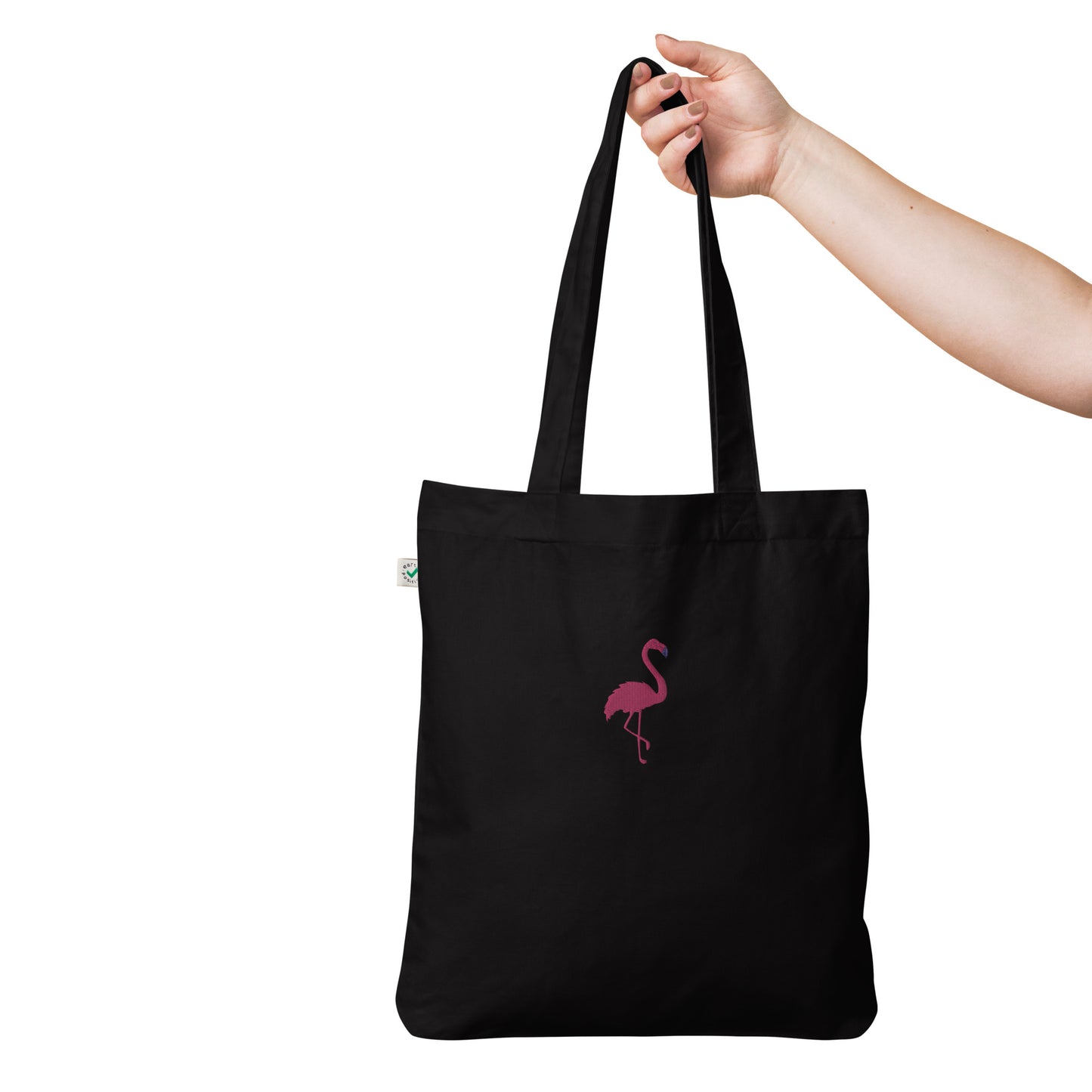 Flamingo Embroidered Tote Bag