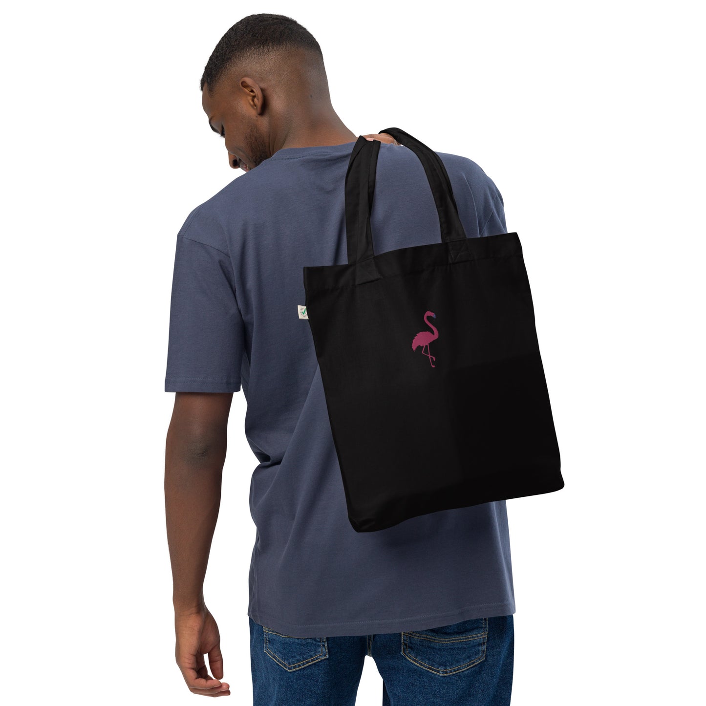 Flamingo Embroidered Tote Bag