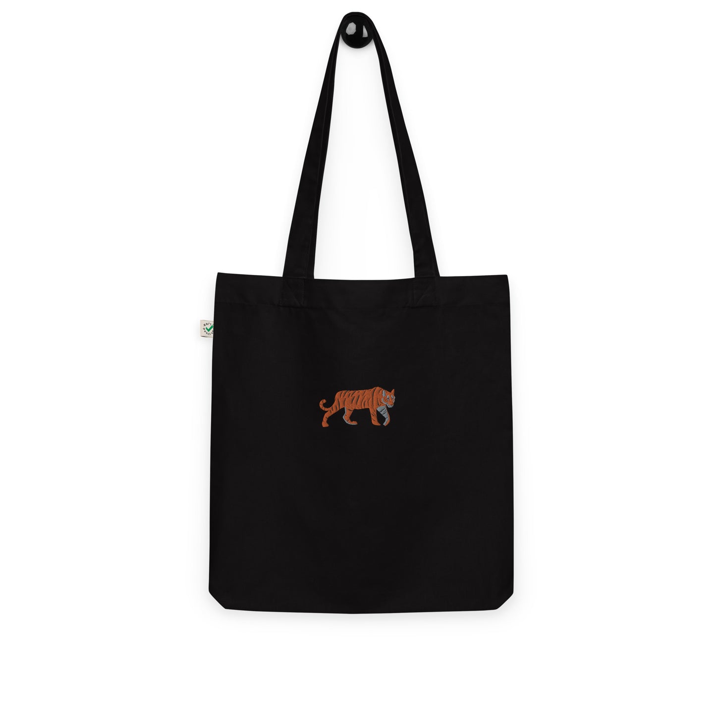 Tiger Embroidered Tote Bag