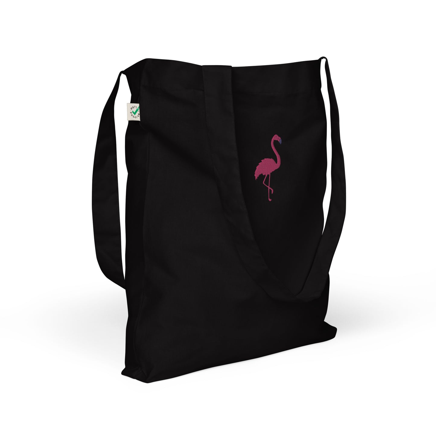 Flamingo Embroidered Tote Bag