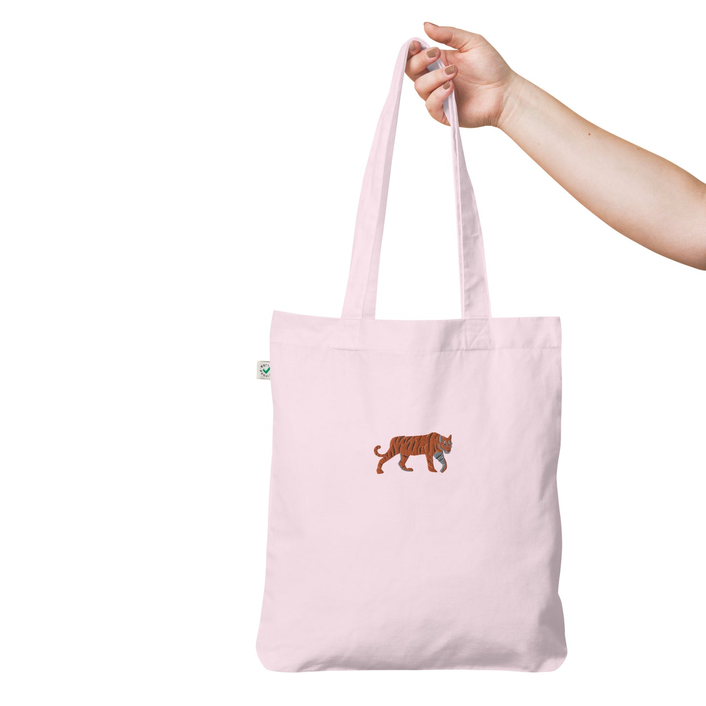Tiger Embroidered Tote Bag
