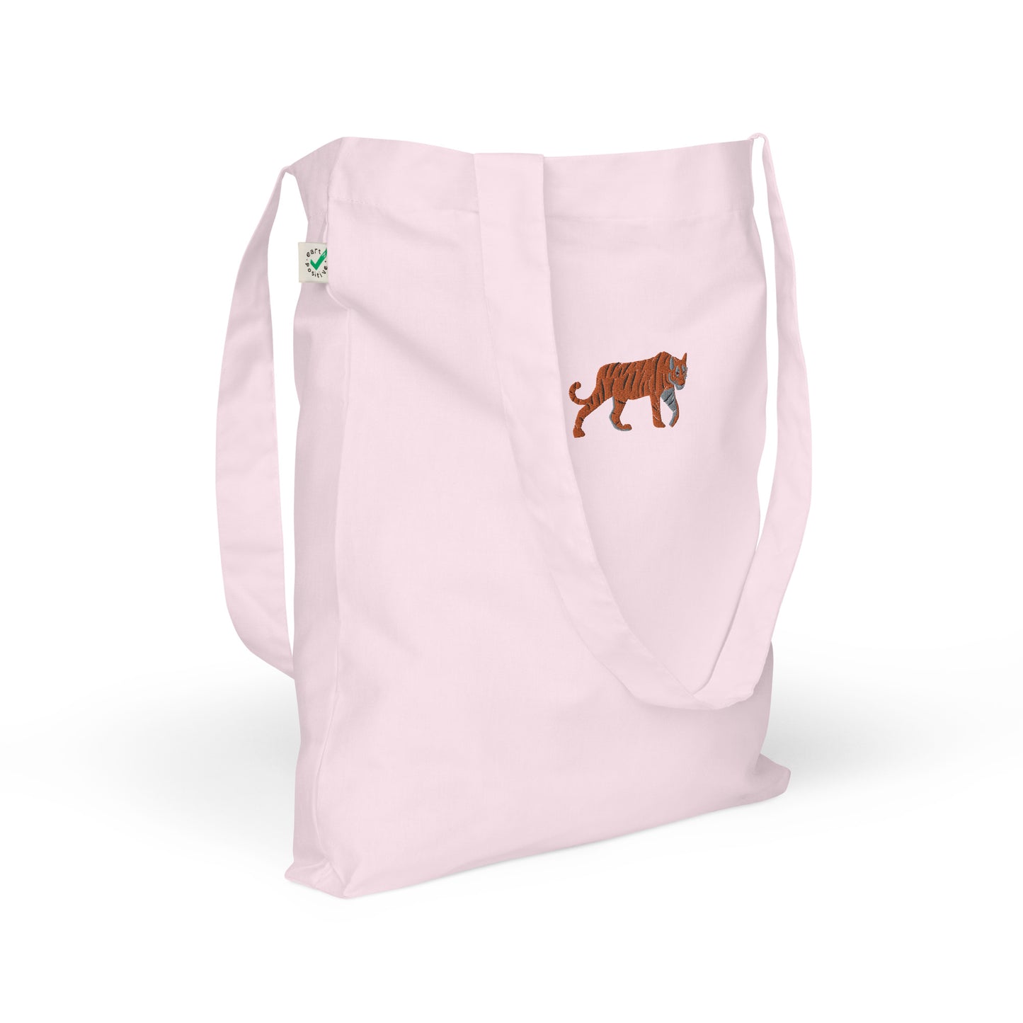 Tiger Embroidered Tote Bag